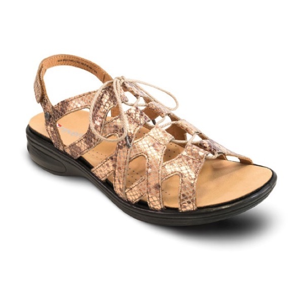 Revere Shoes - Revere Shoes Bronze Malibu Leather Sandal Women's Size 6